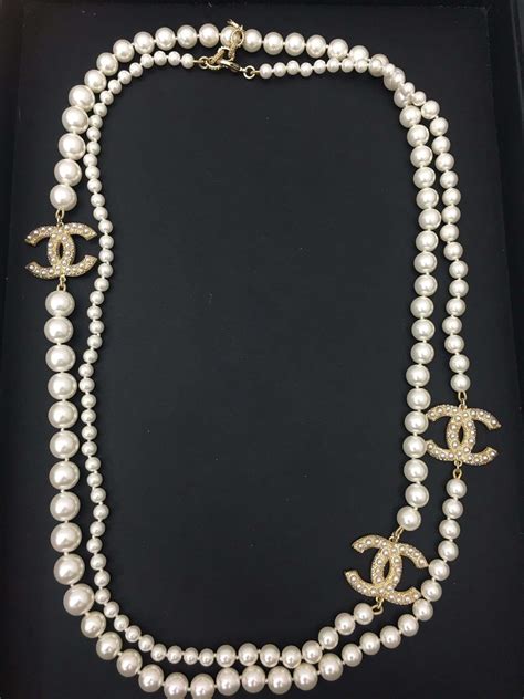 price of chanel pearl necklace|chanel pearl necklaces for women.